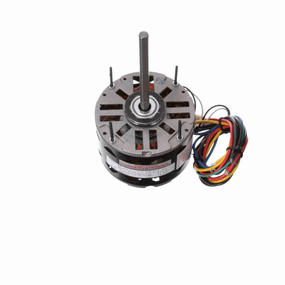 Century Fan and Blower Motor, 1/6 HP, 1 Ph, 60 Hz, 115 V, 1075 RPM, 3 Speed, 48 Frame, OPEN - FDL1016