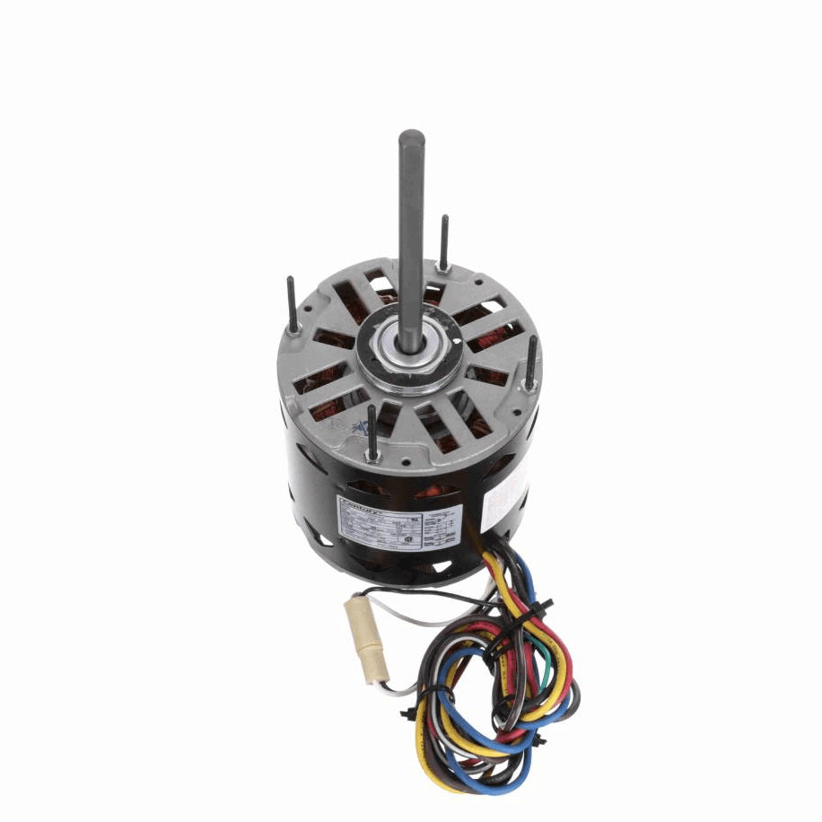 Century Fan and Blower Motor, 1/2 HP, 1 Ph, 60 Hz, 115 V, 1625 RPM, 3 Speed, 48 Frame, OPEN - FDL1054