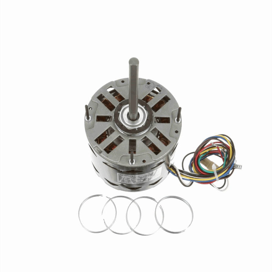 Century Fan and Blower Motor, 1/2 HP, 1 Ph, 60 Hz, 115 V, 1075 RPM, 3 Speed, 48 Frame, OAO - FDL1056