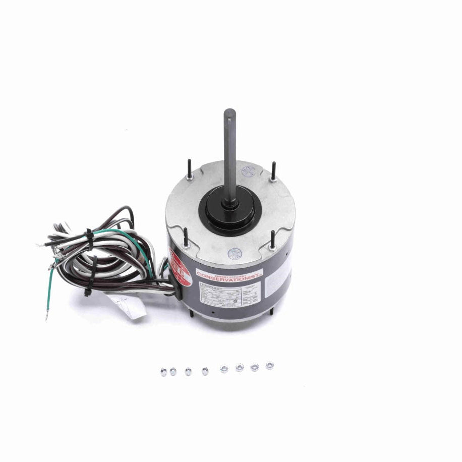 Century HEATMASTER® Condenser Fan Motor, 1/4 HP, 1 Ph, 60 Hz, 208-230 V, 825 RPM, 1 Speed, 48 Frame, TEAO - FE1028SF