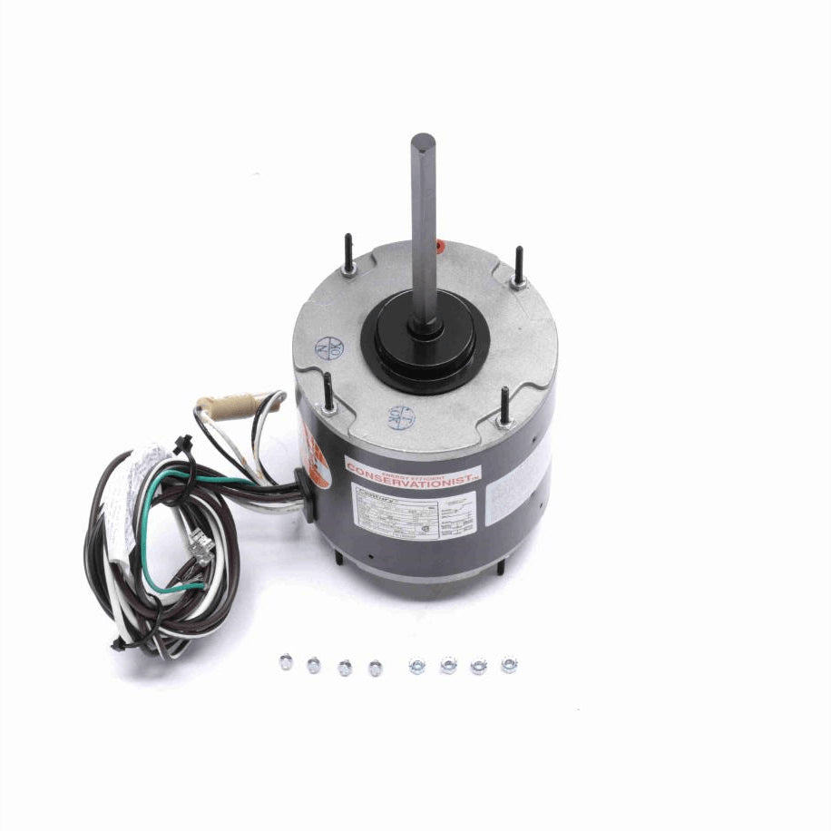 Century HEATMASTER® Condenser Fan Motor, 1/3 HP, 1 Ph, 60 Hz, 208-230 V, 825 RPM, 1 Speed, 48 Frame, TEAO - FE1038SF