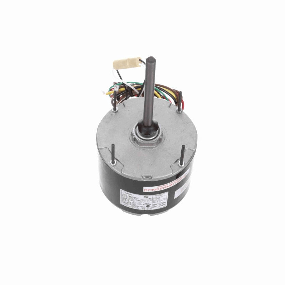 Century Condenser Fan Motor, 1/6 HP, 1 Ph, 60 Hz, 208-230 V, 825 RPM, 2 Speed, 48 Frame, SEMI ENCLOSED - FS1018