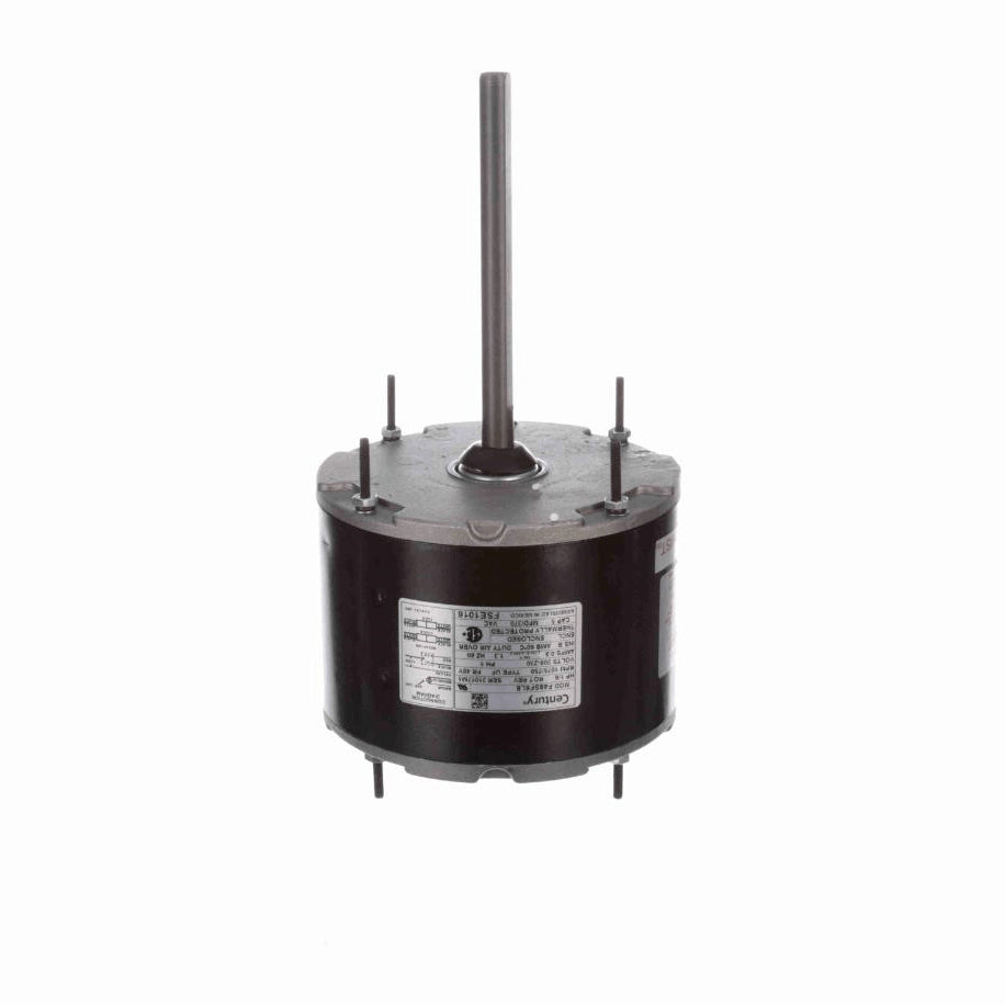 Century Condenser Fan Motor, 1/6 HP, 1 Ph, 60 Hz, 208-230 V, 1075/750 RPM, 1 Speed, 48 Frame, ENCLOSED - FSE1016