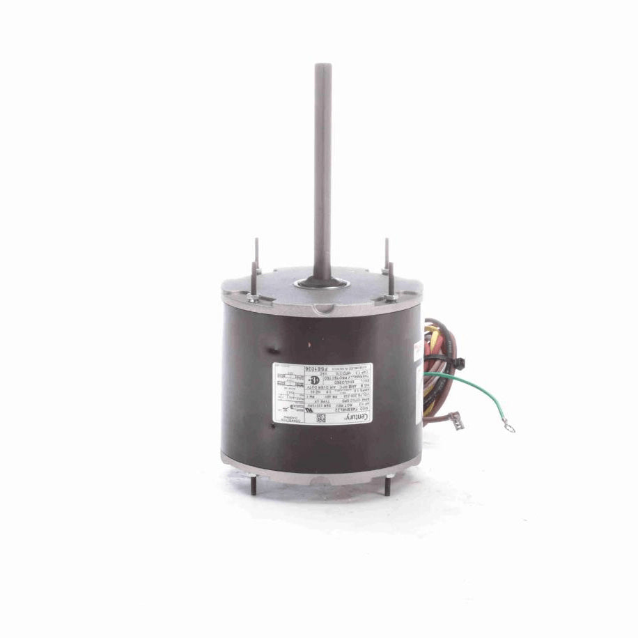 Century Condenser Fan Motor, 1/3 HP, 1 Ph, 60 Hz, 208-230 V, 1075 RPM, 2 Speed, 48 Frame, ENCLOSED - FSE1036