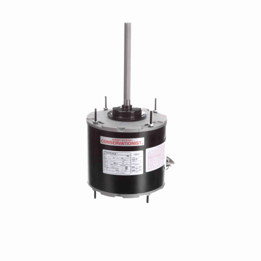 Century Condenser Fan Motor, 1/3 HP, 1 Ph, 60 Hz, 208-230 V, 1075 RPM, 1 Speed, 48 Frame, TEAO - FSE1036SV1