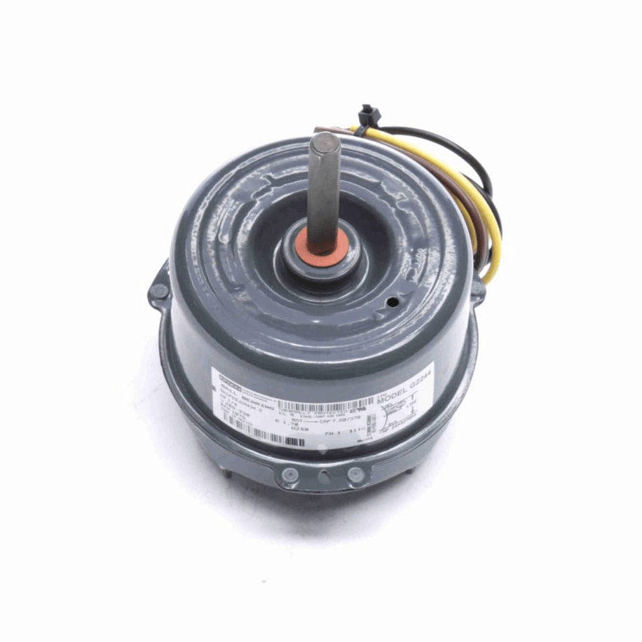 Genteq Condenser Fan Motor, 1/4 HP, 1 Ph, 60 Hz, 208-230 V, 1075 RPM, 1 Speed, 42 Frame, TEAO - G2244