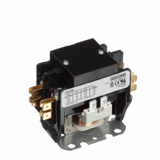 Fasco Contactor 2 Pole, 30 Amps, 120 Volts - H230B