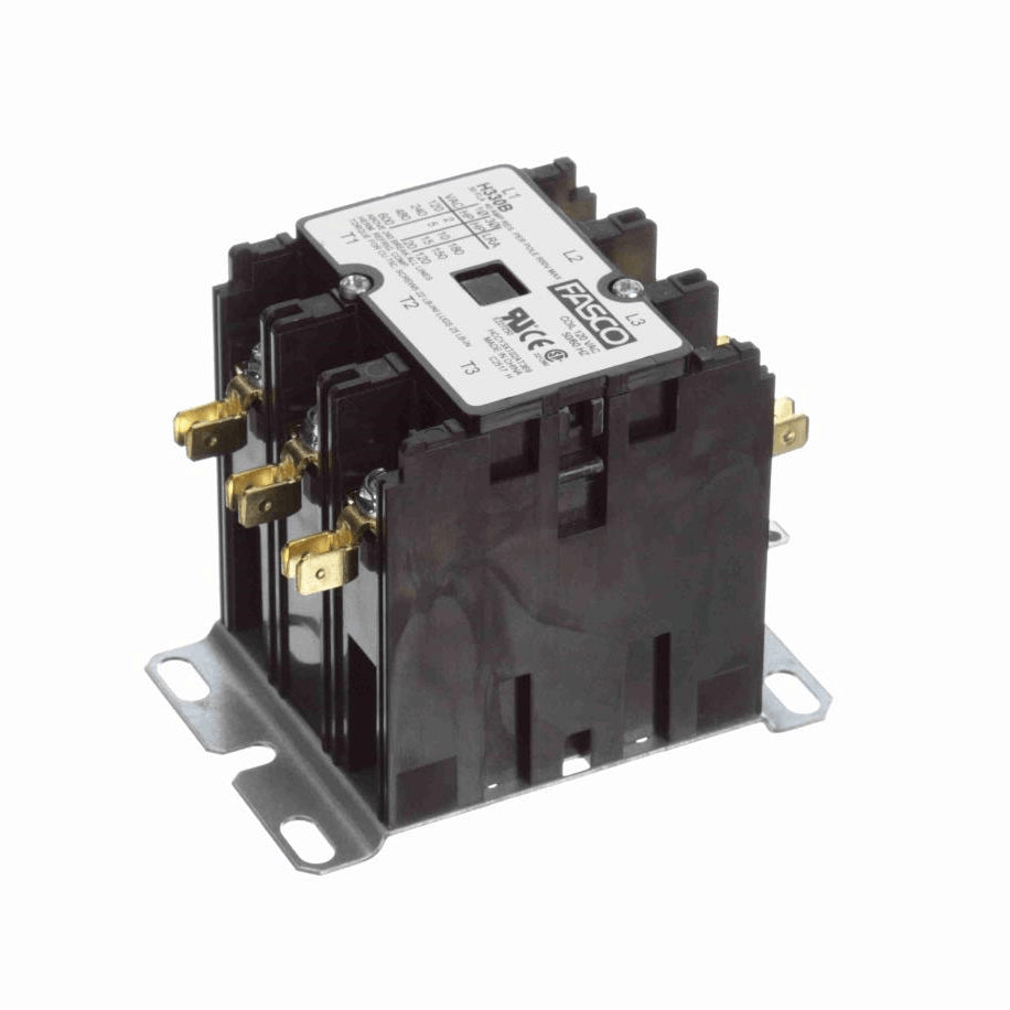 Fasco Contactor 3 Pole, 30 Amps, 120 Volts - H330B