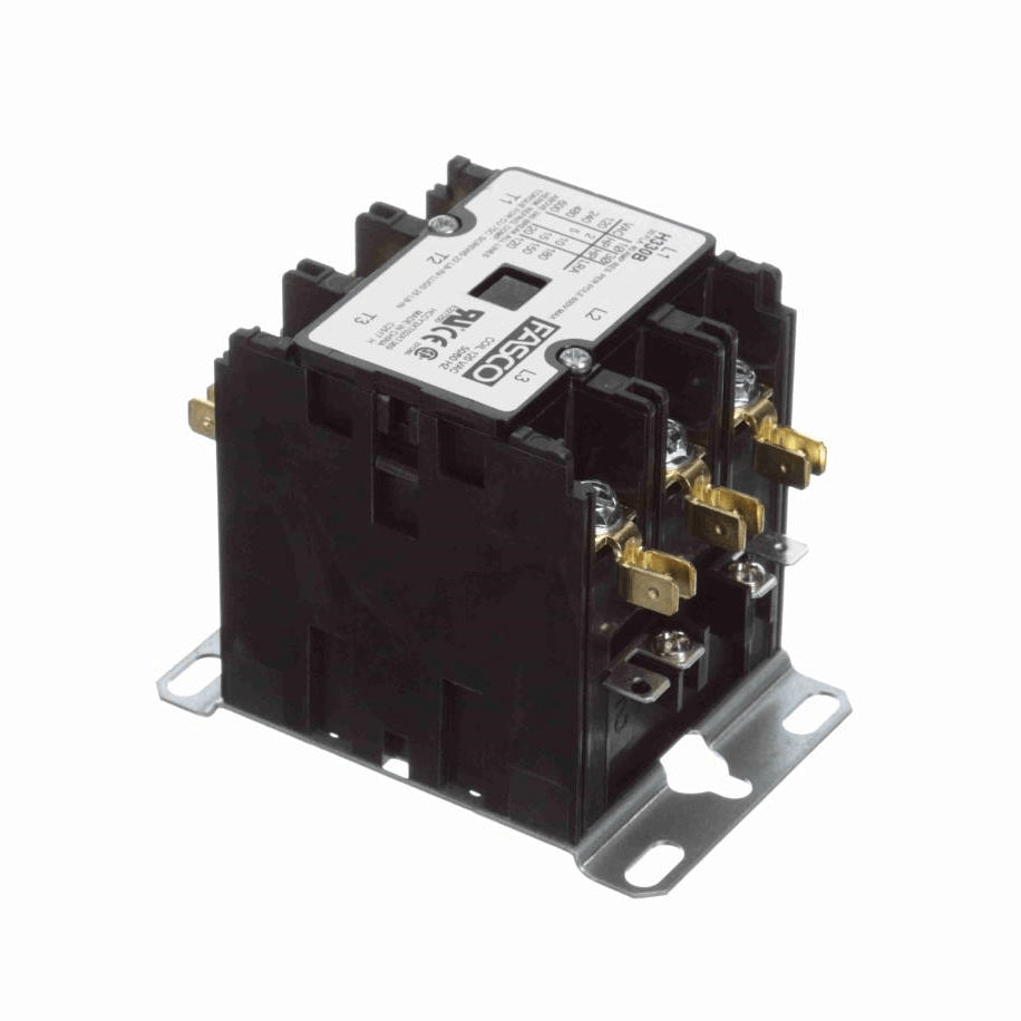 Fasco Contactor 3 Pole, 30 Amps, 120 Volts - H330B