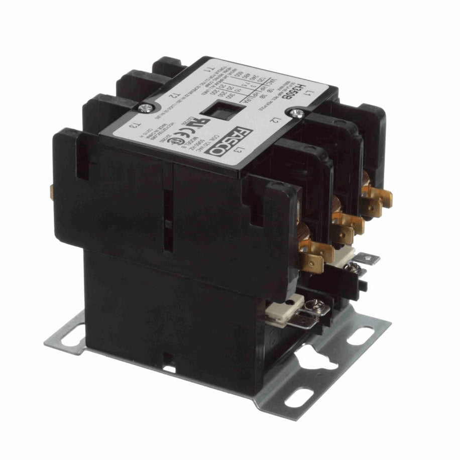 Fasco Contactor 3 Pole, 50 Amps, 120 Volts - H350B