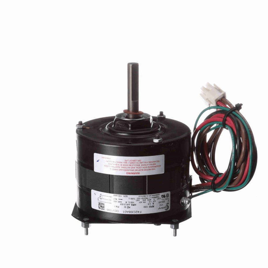 Century OEM Replacement Motor, 1/12 HP, 1 Ph, 60 Hz, 208-230 V, 1050 RPM, 1 Speed, 42 Frame, TEAO - OEV1006