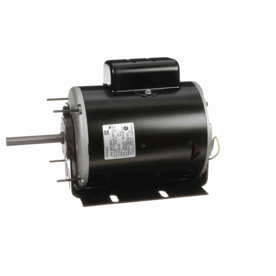 Century OEM Replacement Motor, 1/2 HP, 1 Ph, 60 Hz, 208-230 V, 1075 RPM, 1 Speed, 48 Frame, SEMI ENCLOSED - OKT3041