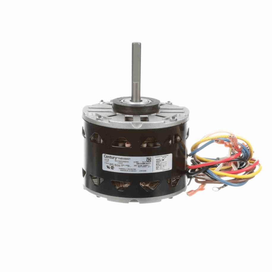 Century OEM Replacement Motor, 1/5 HP, 1 Ph, 60 Hz, 115 V, 1075 RPM, 4 Speed, 48 Frame, OPEN - OTR10206