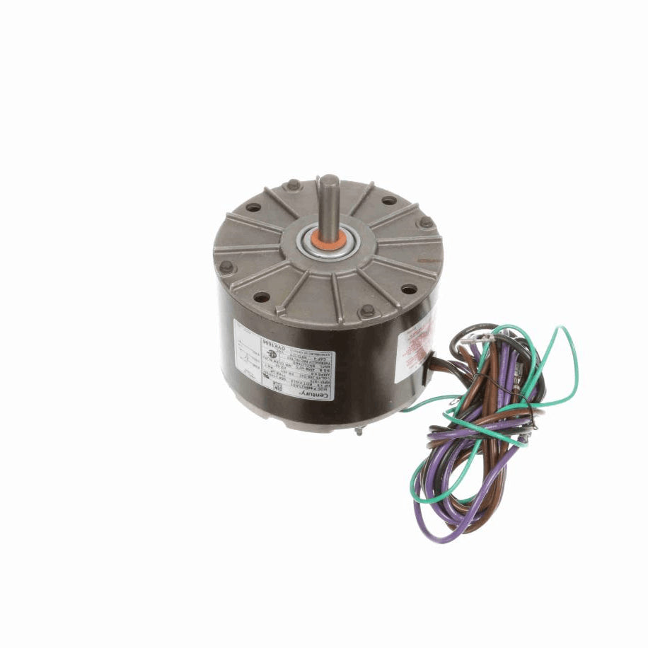 Century OEM Replacement Motor, 1/8 HP, 1 Ph, 60 Hz, 208-230 V, 1075 RPM, 1 Speed, 48 Frame, ENCLOSED - OYK1006