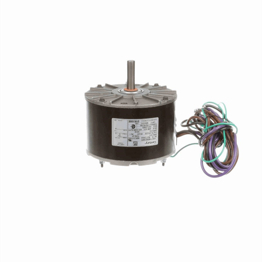 Century OEM Replacement Motor, 1/8 HP, 1 Ph, 60 Hz, 208-230 V, 1075 RPM, 1 Speed, 48 Frame, ENCLOSED - OYK1006