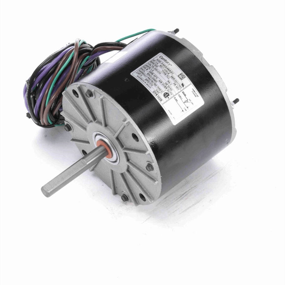 Century OEM Replacement Motor, 1/4 HP, 1 Ph, 60/50 Hz, 208-230 V, 850 RPM, 1 Speed, 48 Frame, TEAO - OYK1028