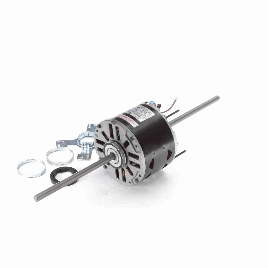 Century Fan Coil & Air Conditioner Motor, 1/6 HP, 1 Ph, 60 Hz, 115 V, 1075 RPM, 3 Speed, 48 Frame, SEMI ENCLOSED - RAL1016