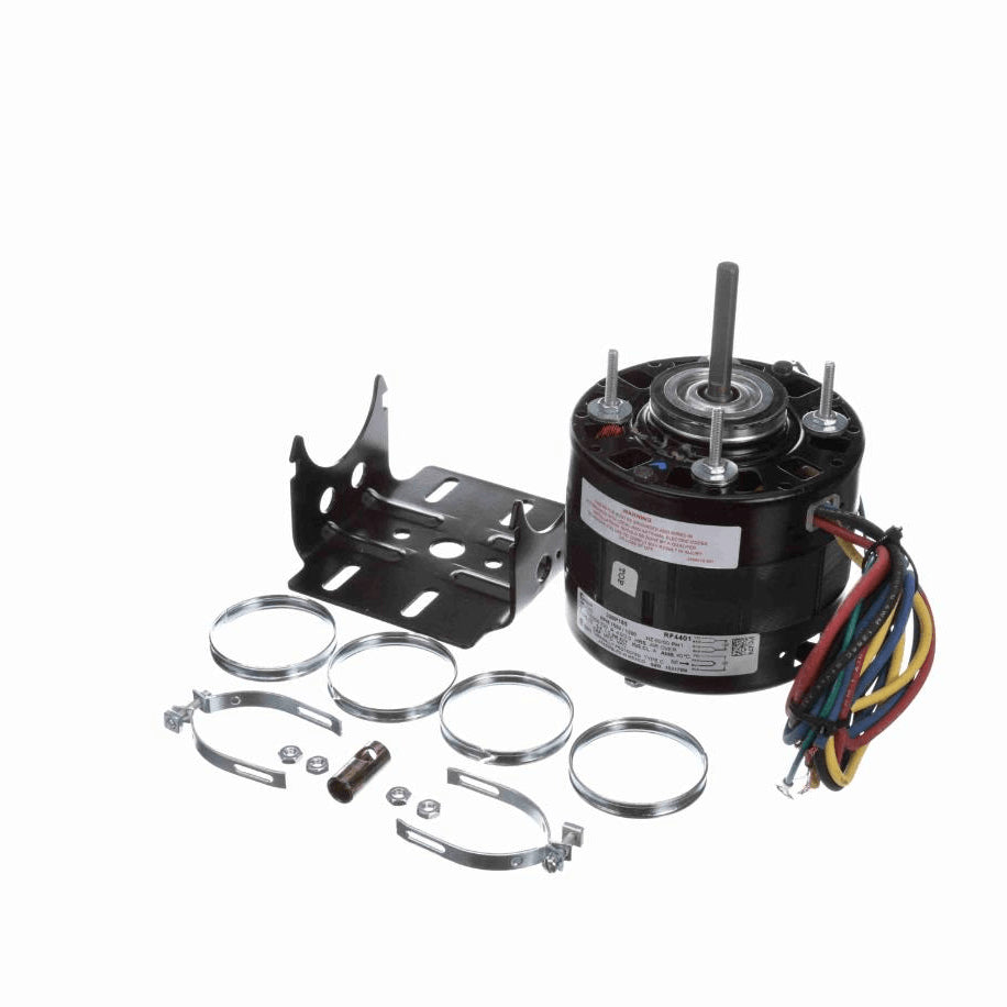 Century Refrigeration Motor, 1/10 HP, 1 Ph, 60 Hz, 115/208-230 V, 1550 RPM, 1 Speed, 42 Frame, OAO - RF4401