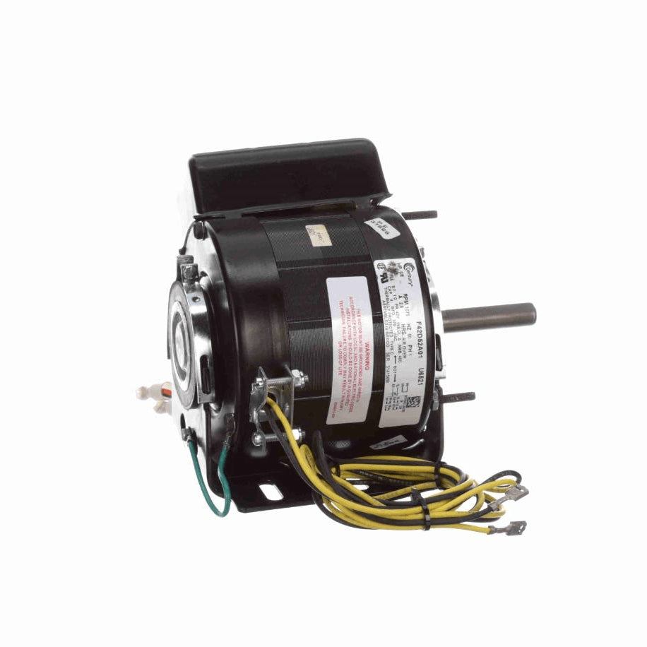 Century Unit Heater Motor, 1/8 HP, 1 Ph, 60 Hz, 115 V, 1075 RPM, 1 Speed, 42 Frame, ENCLOSED - U6521