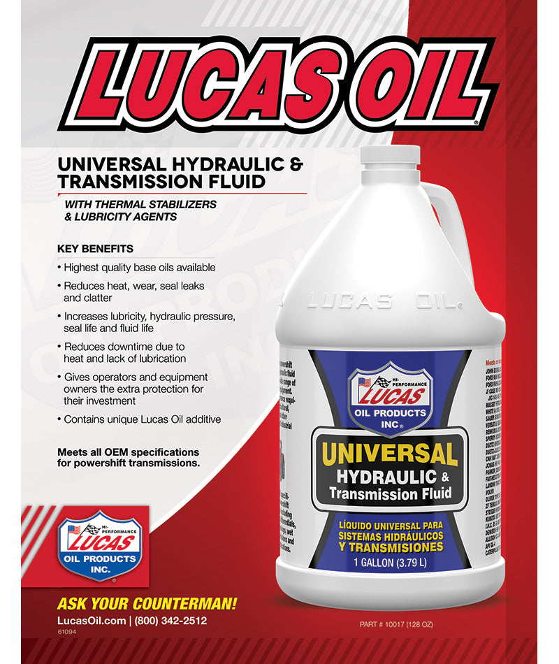 Lucas Oil 10017 Universal Hydraulic Fluid/Gallon