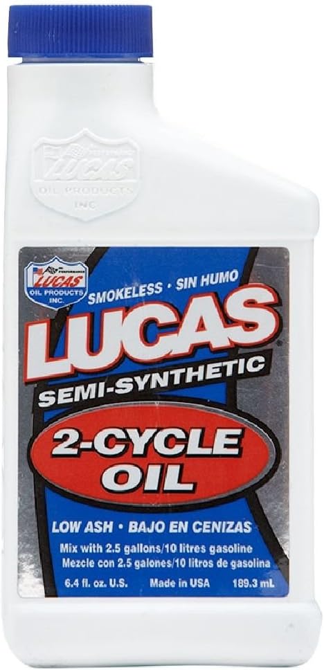 Lucas Oil 10059 Semi-Synthetic 2-Cycle Oil/6.4 Ounce