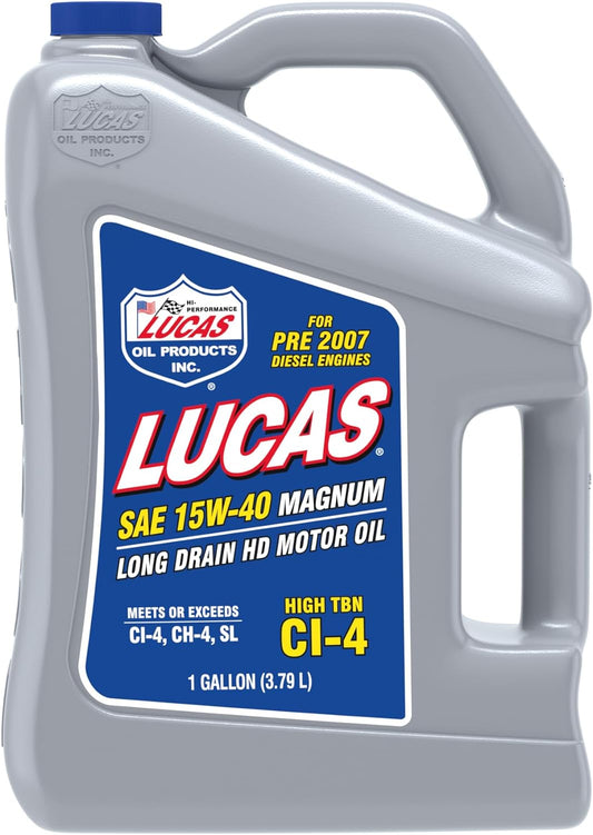 Lucas Oil 10076 SAE 15W-40 CI-4 Magnum Motor Oil/Gallon