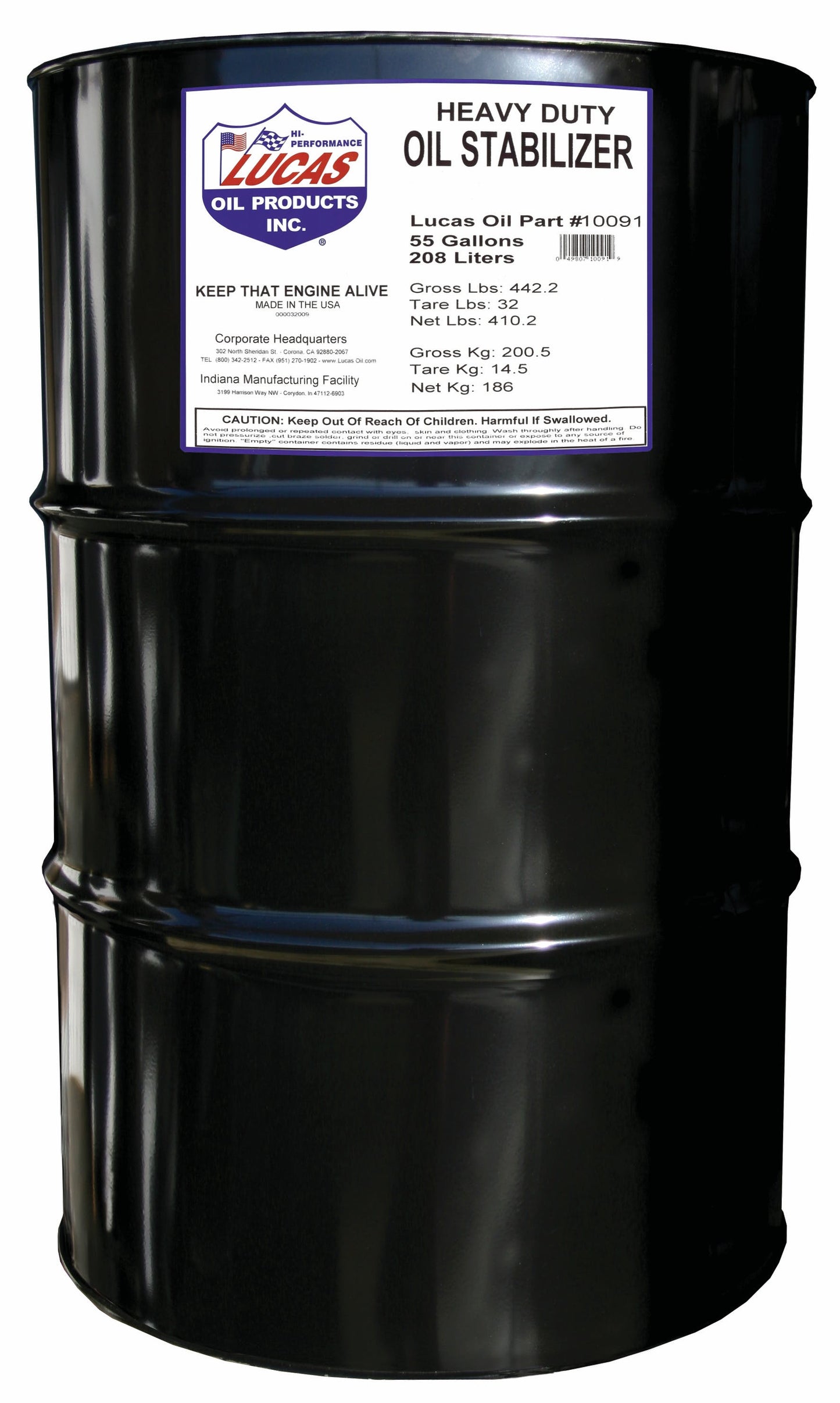 Lucas Oil 10091 H/D Oil Stabilizer/55 Gallon Drum