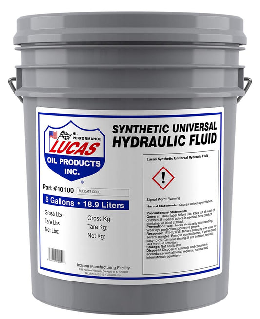 Lucas Oil 10100 Synthetic Universal Hydraulic Fluid/5 Gallon Pail