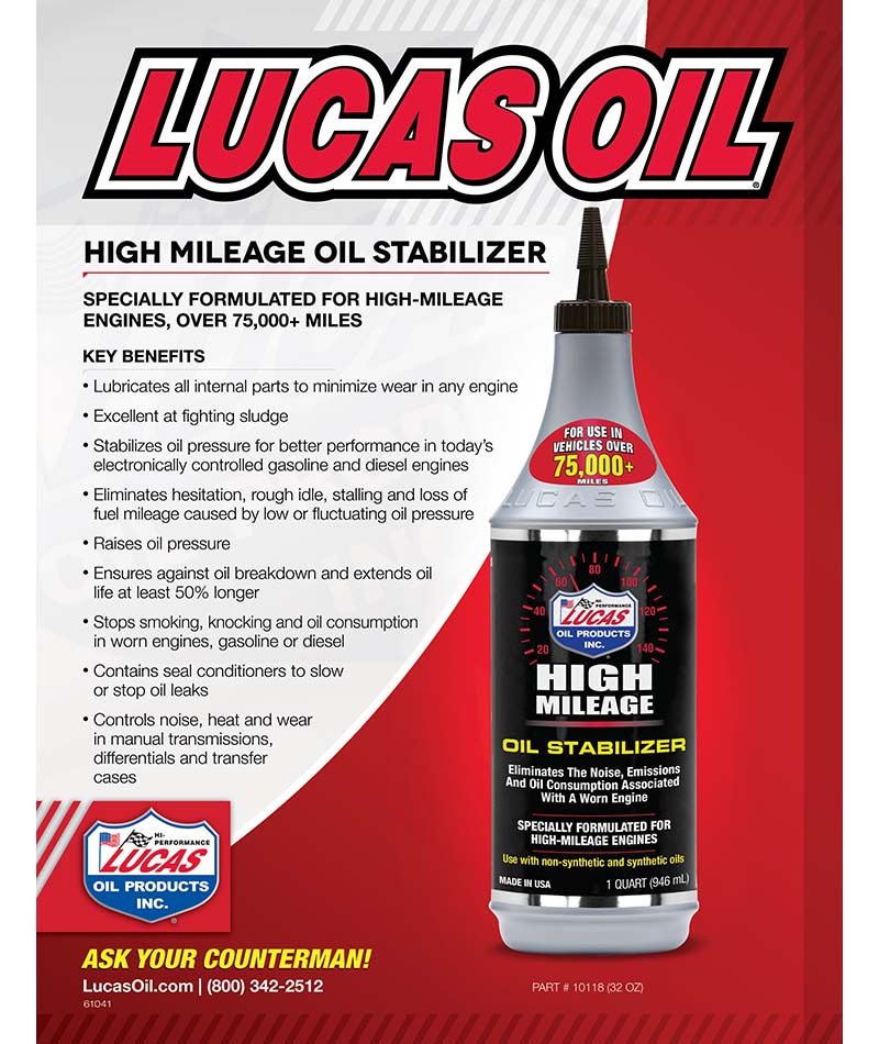 Lucas Oil 10118 High Mileage Oil Stabilizer/Quart