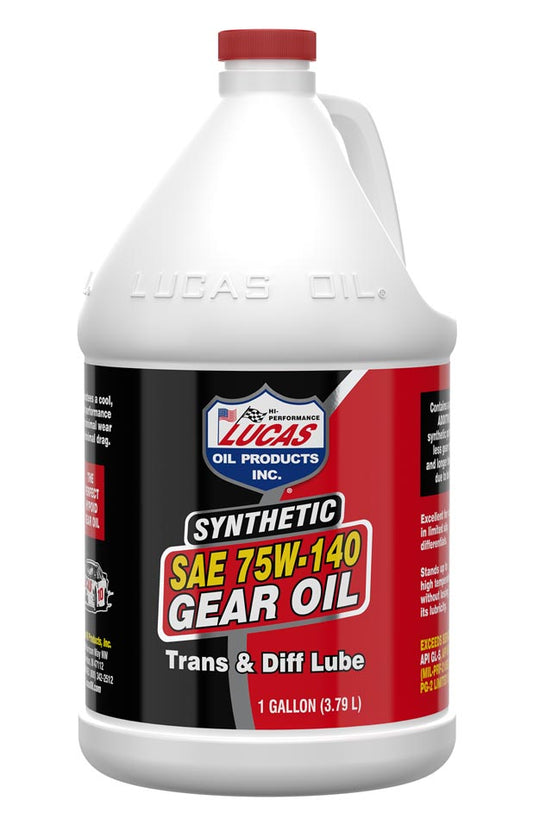 Lucas Oil 10122 Synthetic SAE 75W-140 Trans & Diff Lube/Gallon