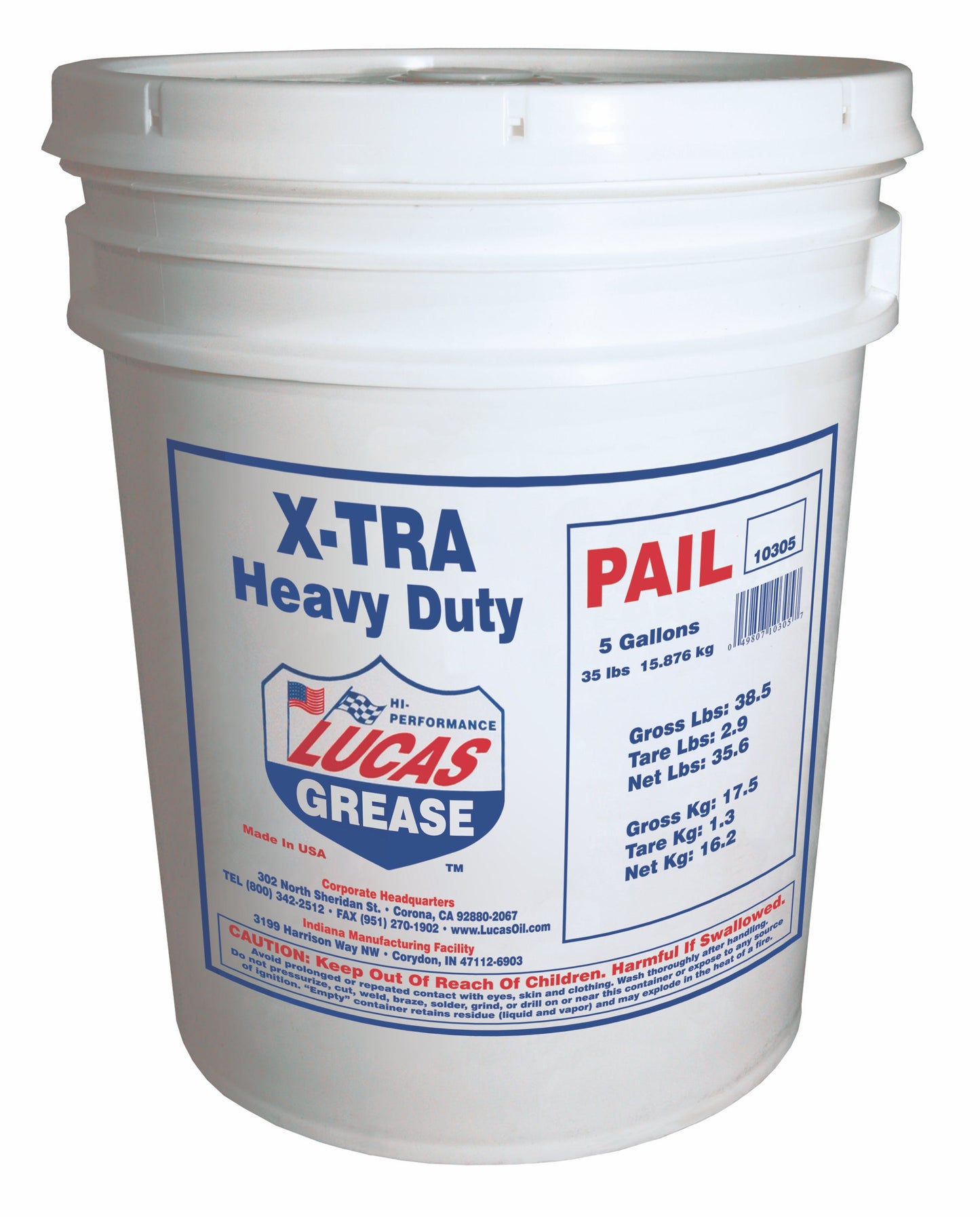 Lucas Oil 10305 X-Tra Heavy Duty Grease/35 lb. Pail