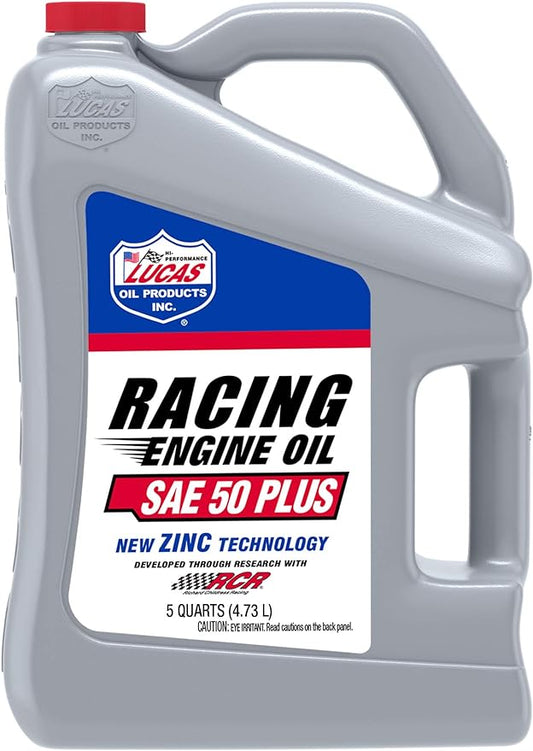 Lucas Oil 10347 SAE 50 Plus Racing Motor Oil/5 Quart