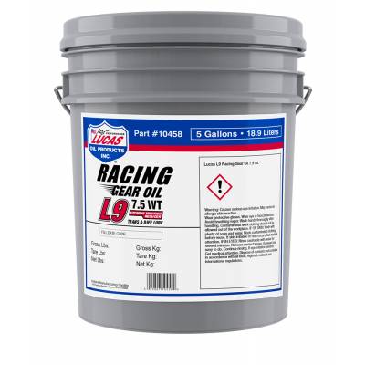 Lucas Oil 10458 Synthetic L9 Racing Gear Oil/5 Gallon Pail