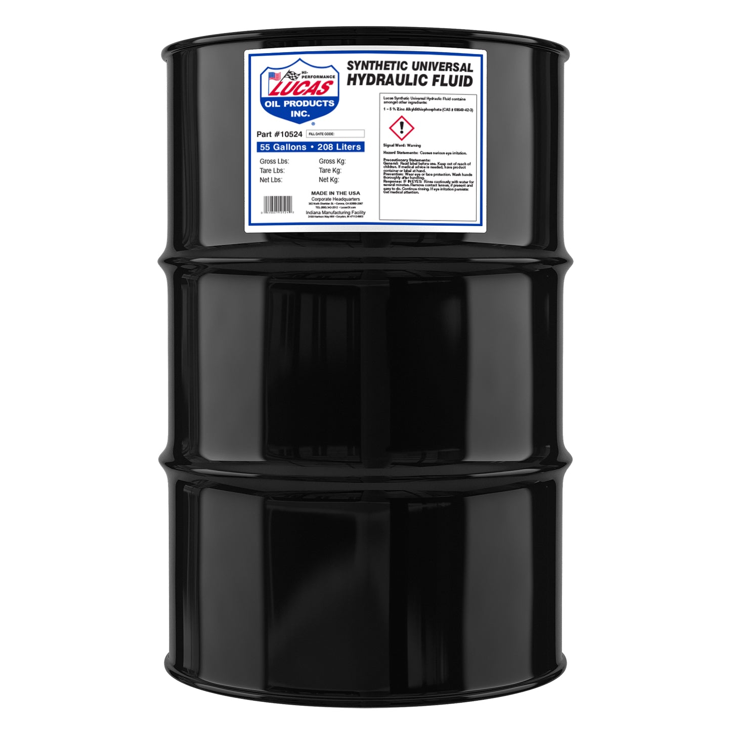 Lucas Oil 10524 Synthetic Universal Hydraulic Fluid/55 Gallon Drum