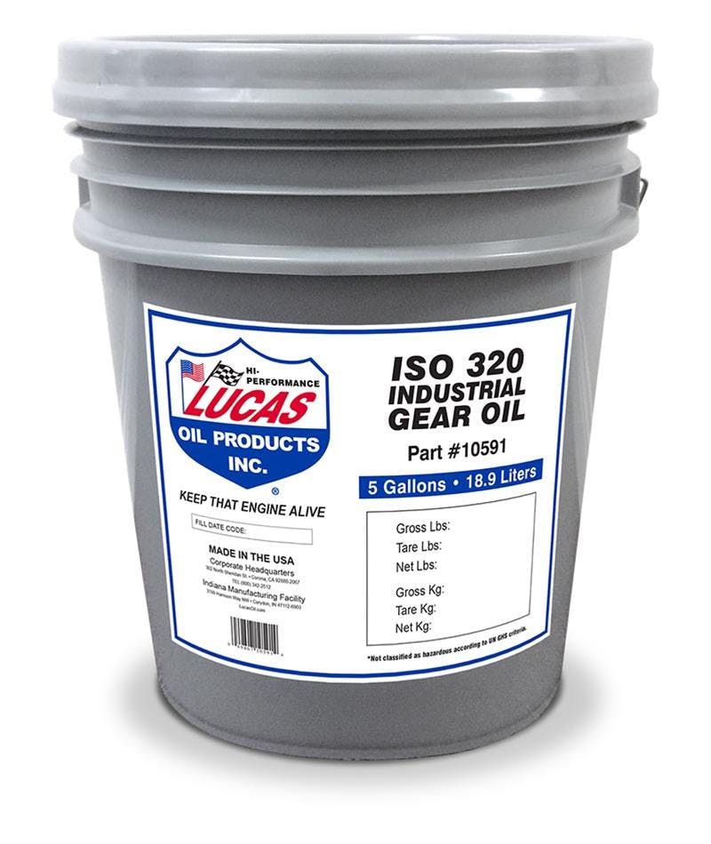 Lucas Oil 10591 Industrial Gear Oil ISO 320/5 Gallon Pail