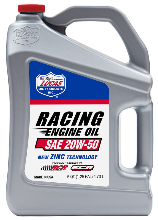 Lucas Oil 10621 SAE 20W-50 Racing Motor Oil/5 Quart