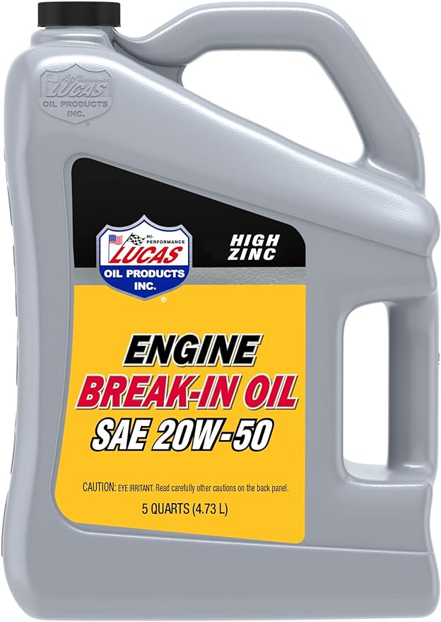 Lucas Oil 10636 SAE 20W-50 Break-In Oil/5 Quart