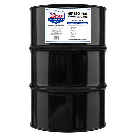 Lucas Oil 10672 AW ISO 150 Hydraulic Oil/55 Gallon Drum