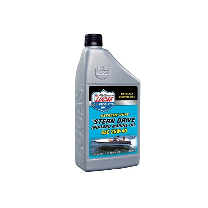 Lucas Oil 10677 SAE 25W-40 Stern Drive Inboard Marine Oil FC-W/Quart