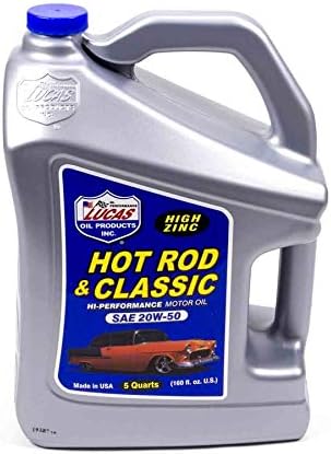 Lucas Oil 10684 SAE 20W-50 Hot Rod Oil/5 Quart