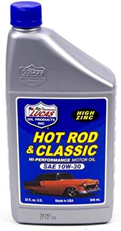 Lucas Oil 10687 SAE 10W-30 Hot Rod Oil/Quart