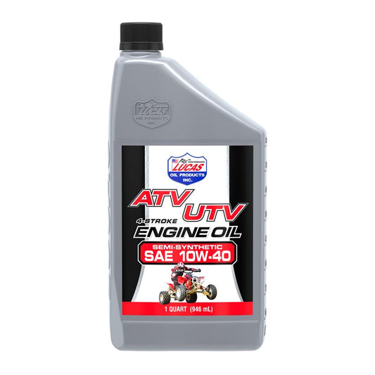 Lucas Oil 10720 Semi-Synthetic SAE 10W-40 ATV Oil/Quart