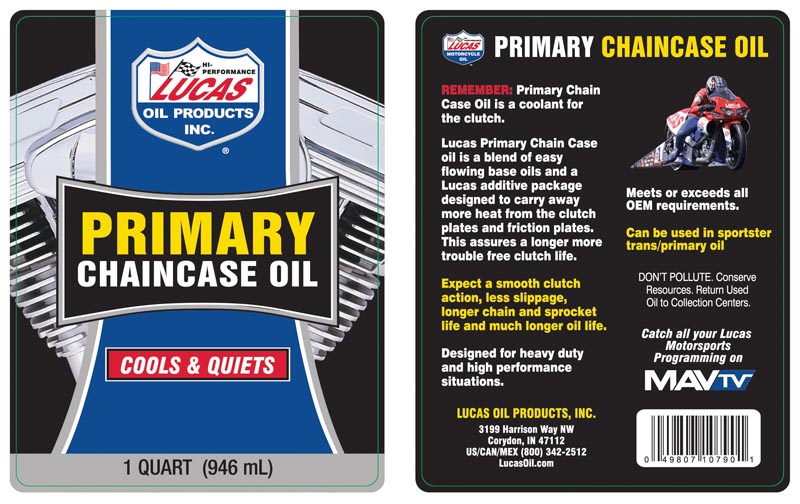 Lucas Oil 10790 Primary Chaincase Oil/Quart