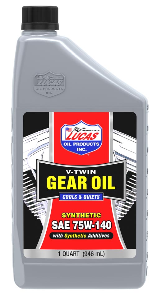 Lucas Oil 10791 Synthetic SAE 75W-140 V-Twin Gear Oil/Quart