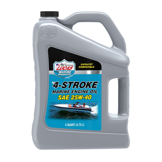 Lucas Oil 10814 SAE 25W-40 Stern Drive Inboard Marine Oil FC-W/5 Quart