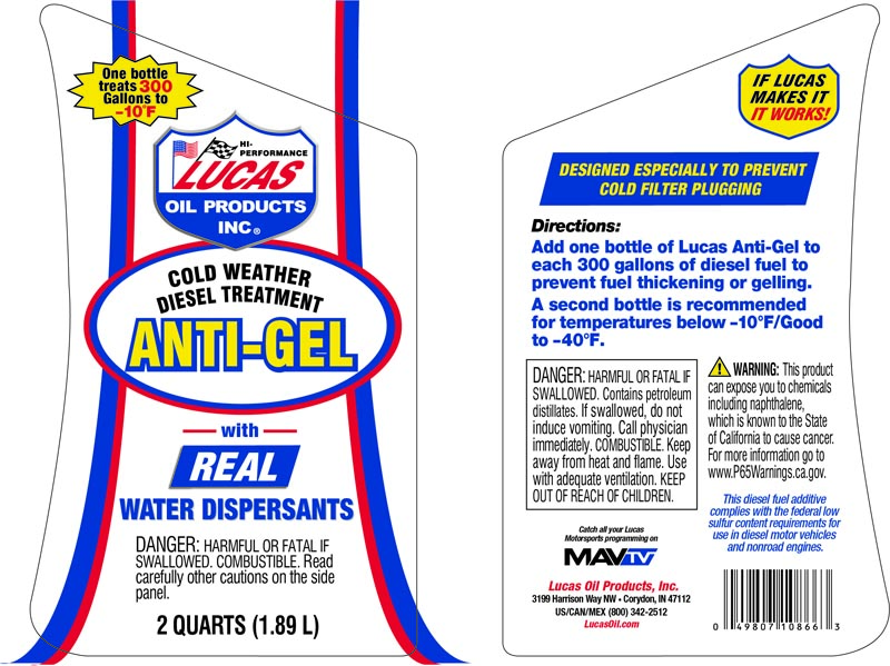 Lucas Oil 10865 Anti Gel Diesel Treatment/Quart