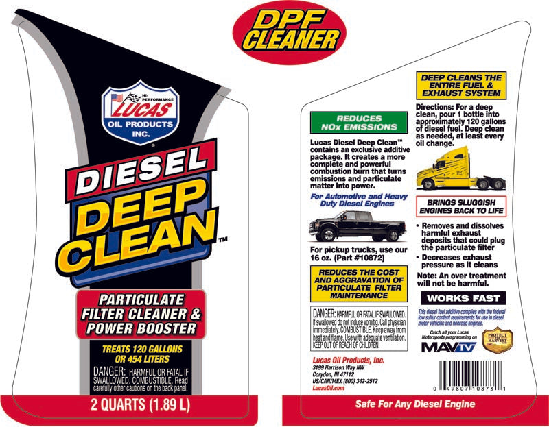 Lucas Oil 10872 Diesel Deep Clean/16 Ounce