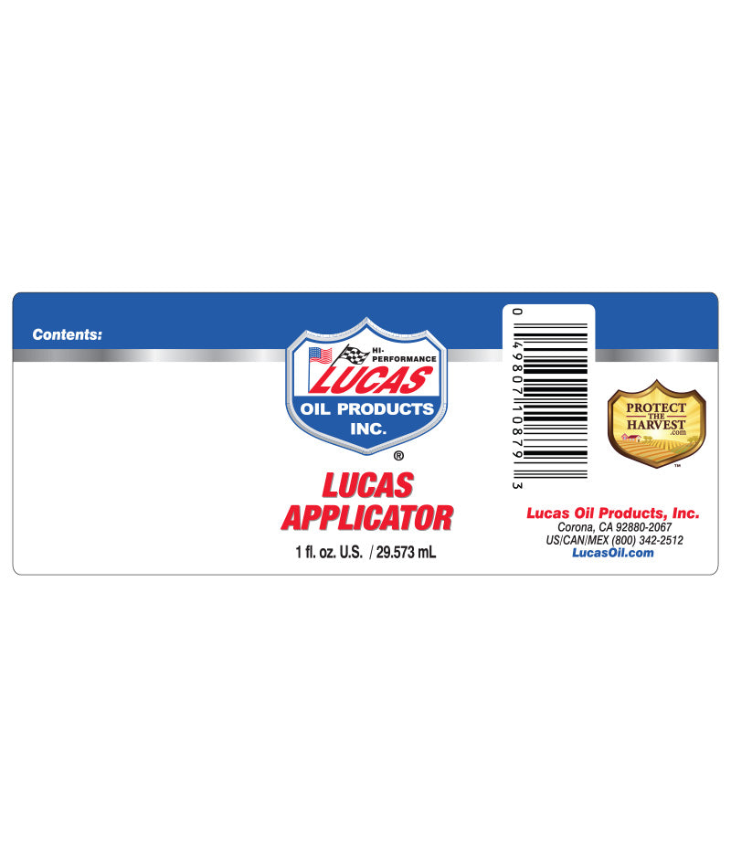 Lucas Oil 10879 Oil Applicator (empty) - 1 oz