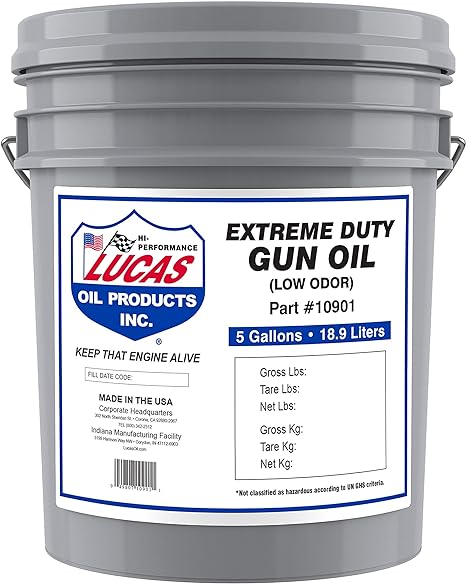 Lucas Oil 10901 Extreme Duty Defense Equipment Oil - 5 gal pail