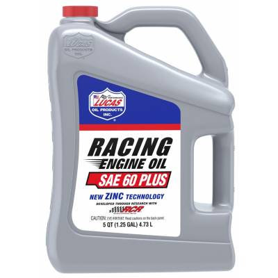 Lucas Oil 10910 SAE 60 Plus Racing Motor Oil/5 Quart